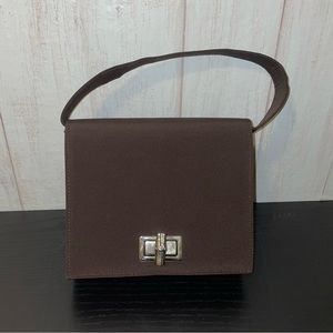 KF LTD Vintage Handbag With Metal Bamboo Lock Detail With Crossbody